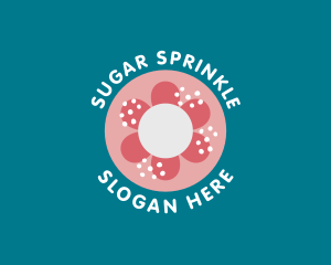 Sweet Floral Doughnut logo