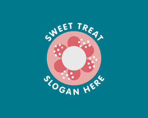 Sweet Floral Doughnut logo