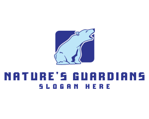 Arctic Bear Animal logo
