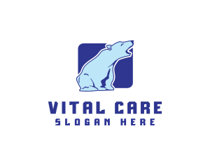 Arctic Bear Animal logo