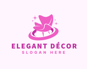 Sparkling Armchair Decoration logo design