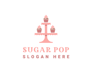 Sweet Cupcake Bakery logo design