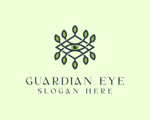 Eye Herbal Leaves logo design