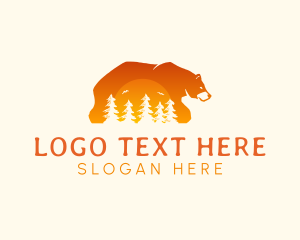 Bear Forest Sunset logo