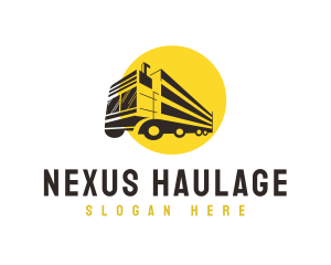 Transport Logistics Truck logo design