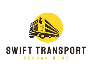 Transport Logistics Truck logo design