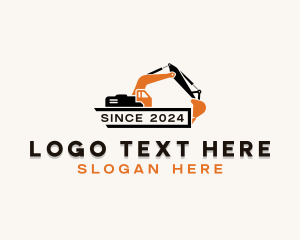 Excavator Construction Machinery logo