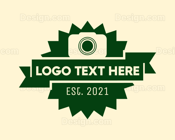 Photo Camera Badge Logo