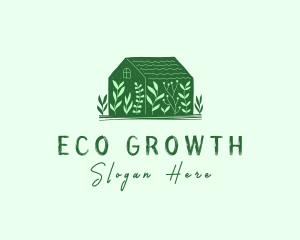 Greenhouse Garden Plant logo design