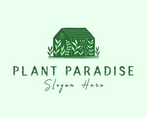 Greenhouse Garden Plant logo design