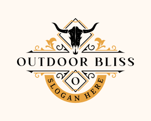 Bull Hors Restaurant logo design