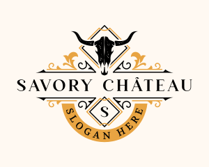 Bull Hors Restaurant logo design