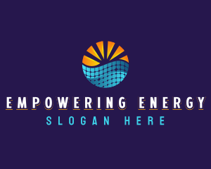 Solar Panel Energy logo design