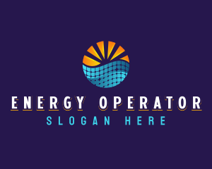 Solar Panel Energy logo design