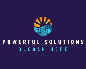 Solar Panel Energy logo design