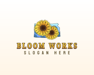 Kansas Sunflower Garden logo design