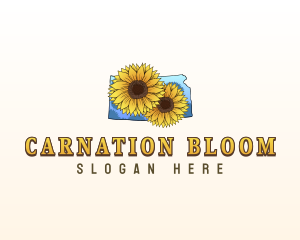 Kansas Sunflower Garden logo design