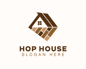 House Flooring Tiles logo design