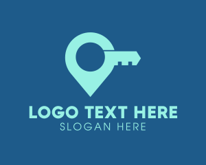 Key Location Pin logo