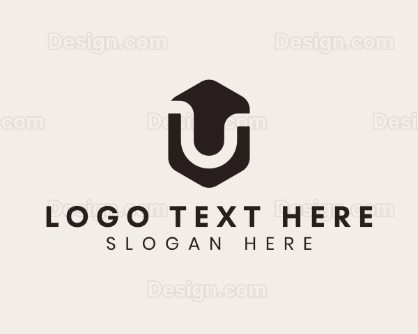 Hexagon Marketing Letter U Logo