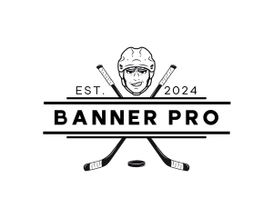 Hockey Sports Banner logo design