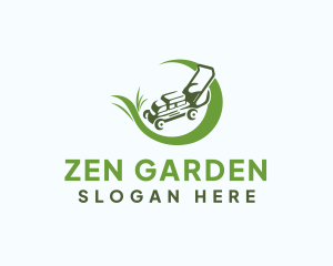 Lawn Mower Landscaping logo design