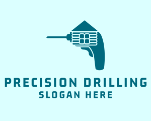 Blue Drill Home Improvement logo design