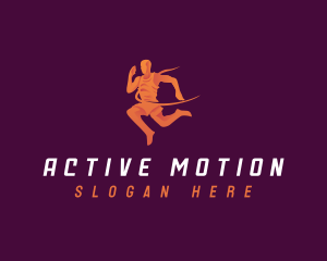 Running Sports Athlete logo design