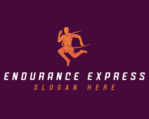 Running Sports Athlete logo design