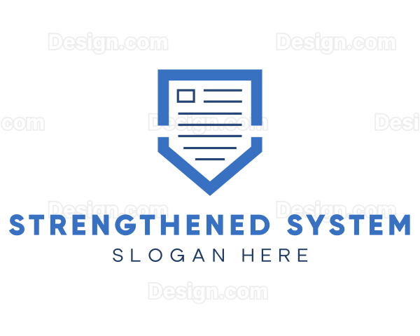 Document File Shield Logo