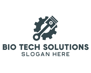 Piston Gear Mechanic logo design