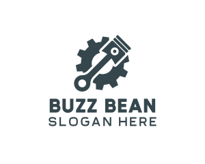 Piston Gear Mechanic logo design