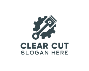 Piston Gear Mechanic logo design