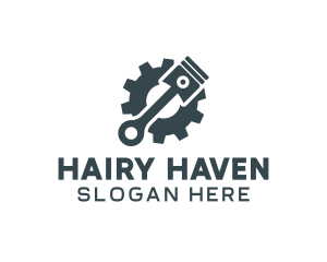 Piston Gear Mechanic logo design