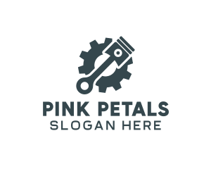 Piston Gear Mechanic logo design