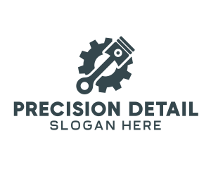 Piston Gear Mechanic logo design