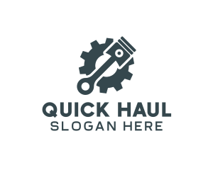 Piston Gear Mechanic logo design