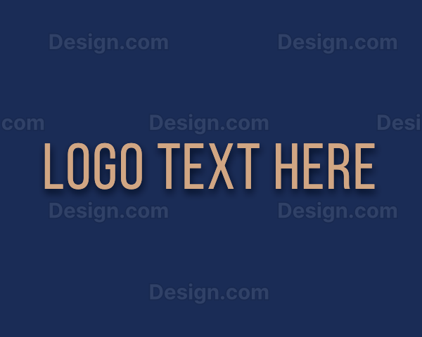 Modern Sans Serif Business Logo