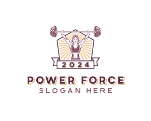 Dumbbell Strong Woman logo