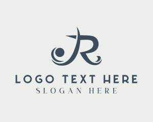 Generic Swoosh Studio Letter R Logo