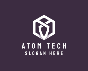 Hexagon Tech Crest logo design