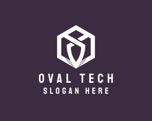 Hexagon Tech Crest logo design