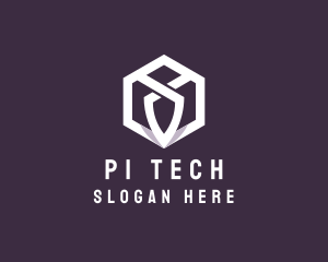 Hexagon Tech Crest logo design