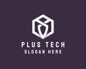 Hexagon Tech Crest logo design