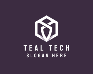 Hexagon Tech Crest logo design