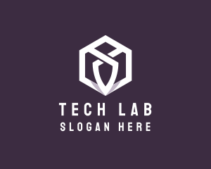 Hexagon Tech Crest logo design