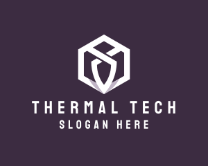 Hexagon Tech Crest logo design