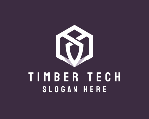 Hexagon Tech Crest logo design