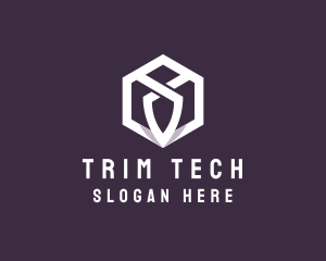 Hexagon Tech Crest logo design