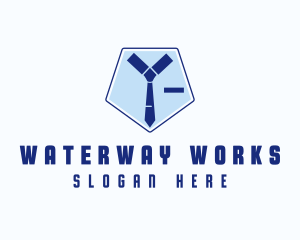 Collar Necktie Staffing logo design